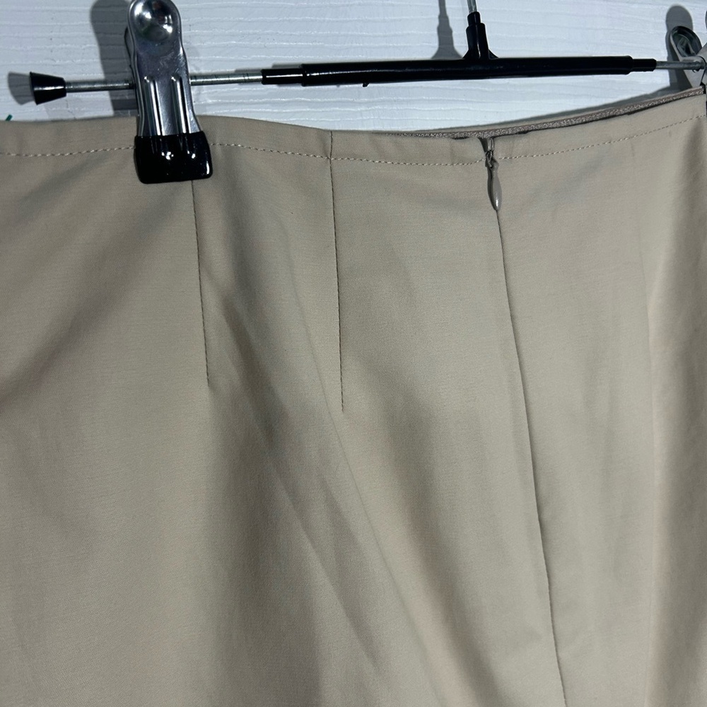 Lafayette 148 Cotton Tan Pencil Skirt Size 2 Petite Chic Classic Professional - Picture 5 of 14